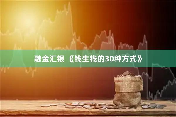 融金汇银 《钱生钱的30种方式》