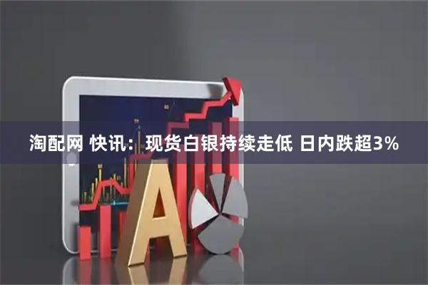 淘配网 快讯：现货白银持续走低 日内跌超3%