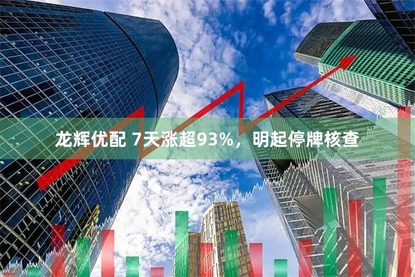 龙辉优配 7天涨超93%，明起停牌核查
